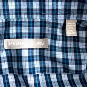 Michael Kors Blue Dress Shirt
